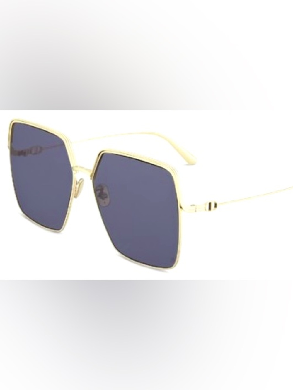 Dior Square Frame Sunglasses in Black & Gold Like New